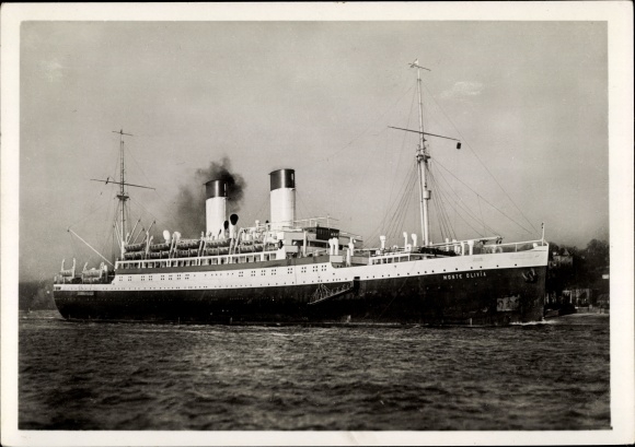 Postcard Twin Screw Motor Vessel Monte Olivia, HSDG