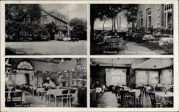 Postcard Wintermoor Schneverdingen in the Lüneburg Heath, inn, interior view, inn