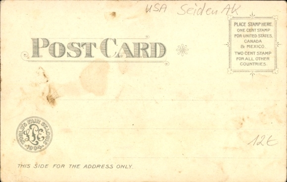 Silk PC St. Louis Missouri USA, official souvenir world exhibition 1904