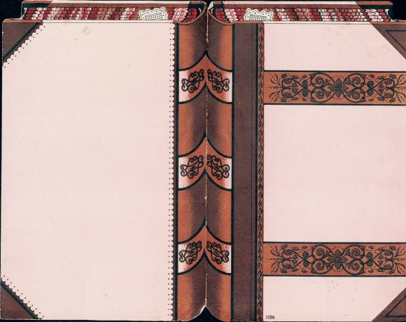 Timetable - foldable in book form, morning and afternoon division around 1920