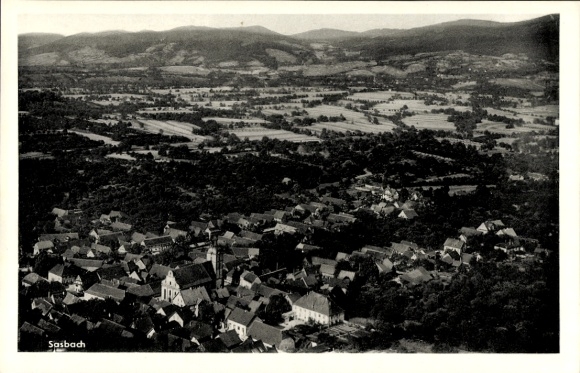Postcard Sasbach am Kaiserstuhl, aerial photograph