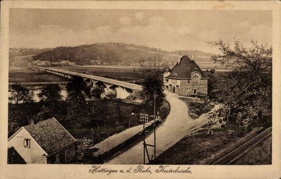 Ak Hattingen an der Ruhr, Kesterbrücke
