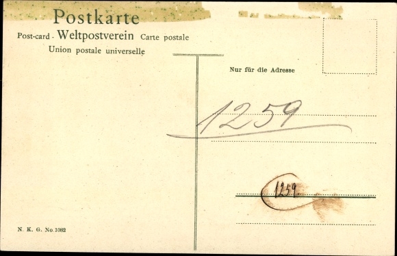 Kunstenaarskaart Wencke S., Worpswede, herfst, nr. 1082