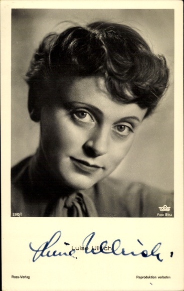 Ak Schauspielerin Luise Ullrich, Portrait
