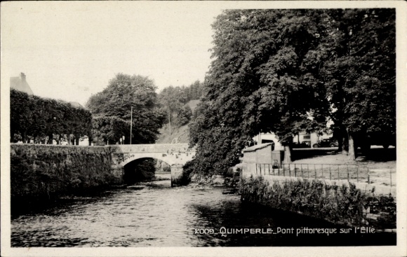 Postcard Quimperlé Finistère, Pont picturesque sur l'Elle