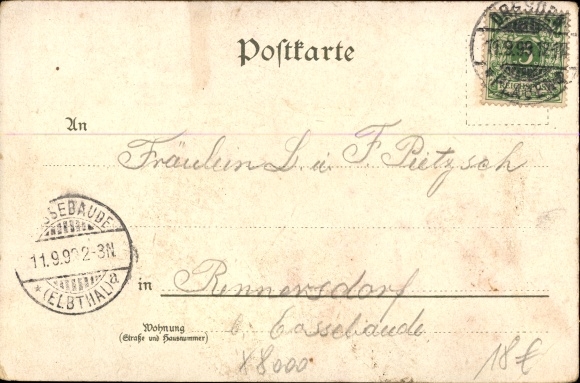 litho Dresden Dölzschen, herberg zu Döltzschen, hal, Weisseritztal
