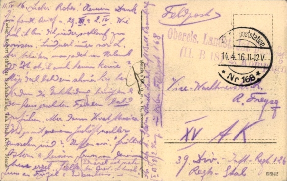 Postcard Liepaja Libau Latvia, part of the Kurhaus, tram 13