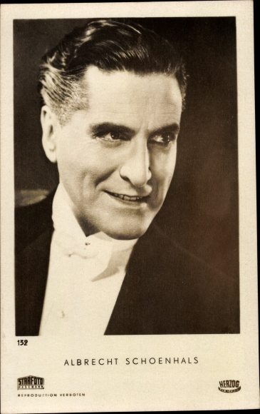 Postcard Actor Albrecht Schoenhals, Portrait, Ross Verlag 8869 1