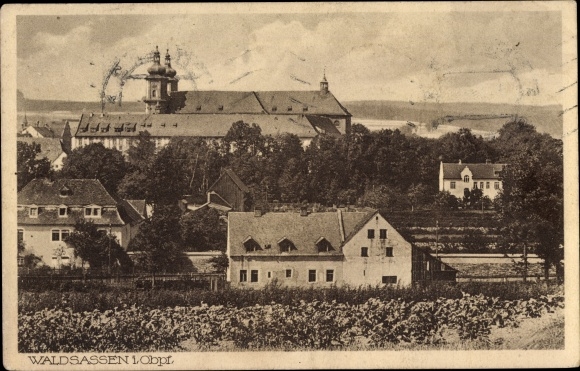 Postcard Waldsassen in der Oberpfalz, view of the town
