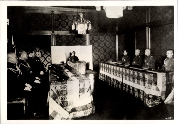 Photo Hoffmann, H., Emperor of Japan, supreme commander of japan. Wehrmacht meeting in December 1941