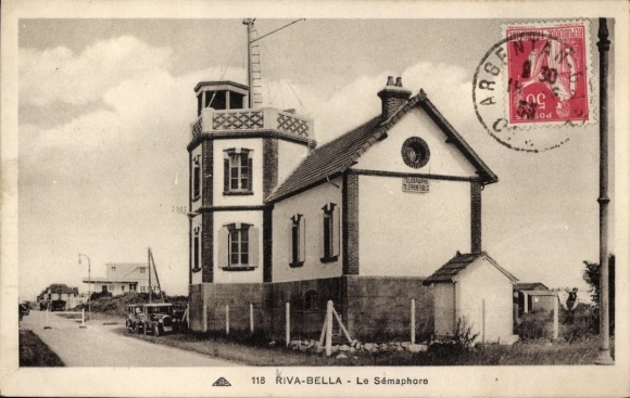 Postcard Ouistreham Riva Bella Calvados, Le Semaphore