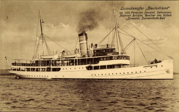 Ak Luxusdampfer Deutschland, Heinrich Schäfer