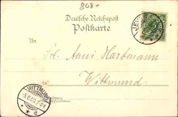 Chromo-Litho Upjever Schortens in Friesland, partial views