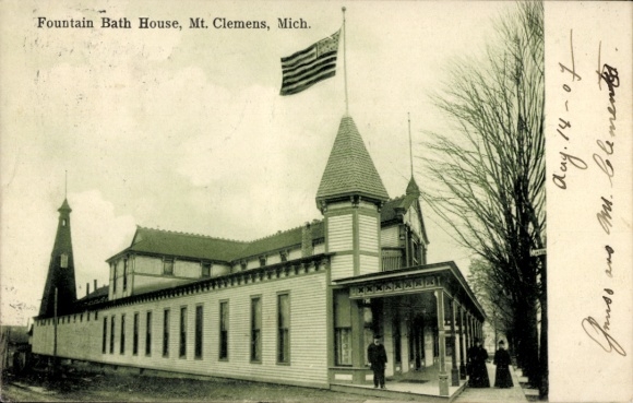 Ak Mount Clemens Michigan USA, Fountain Bath House
