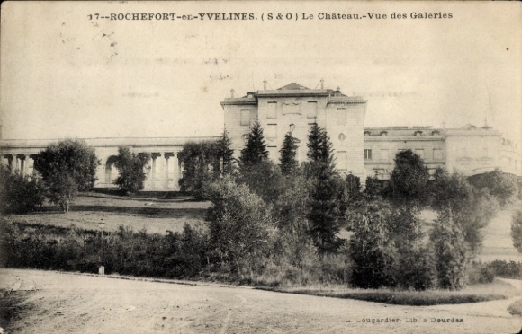 Postcard Rochefort en Yvelines, Chateau, Vue des Galeries