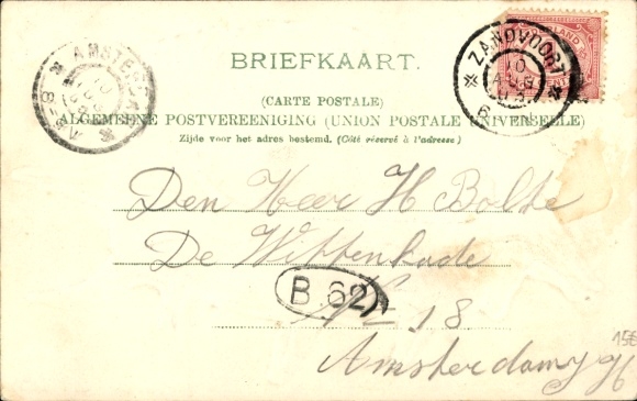 Embossed Shell Chromo-Litho Zandvoort North Holland Netherlands, general view