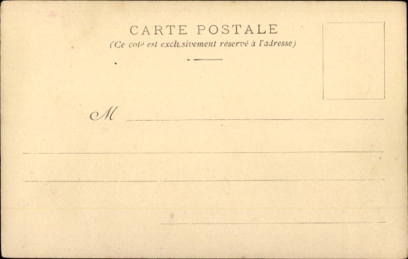 Artist Postcard One-legged veteran and elegant lady
