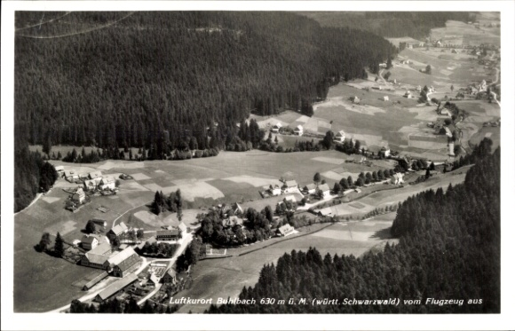 Ansichtkaart Buhlbach Baiersbronn in het Zwarte Woud, luchtfoto