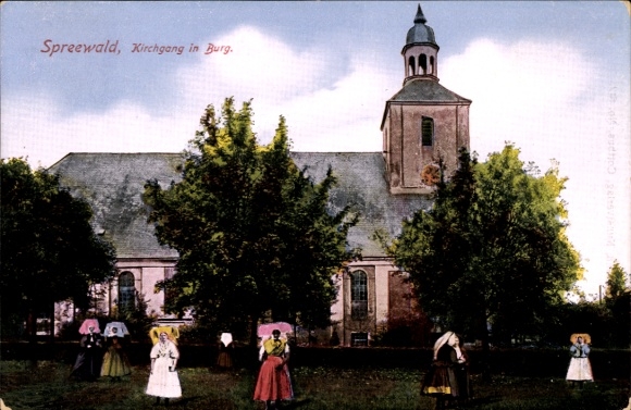 Ak Burg im Spreewald, kerkdienst