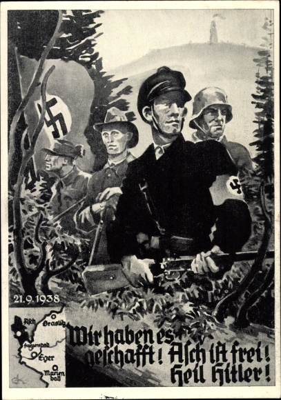 KP Udało się, Asch jest wolny, 21 września 1938, Sudety, Wielkie Niemcy