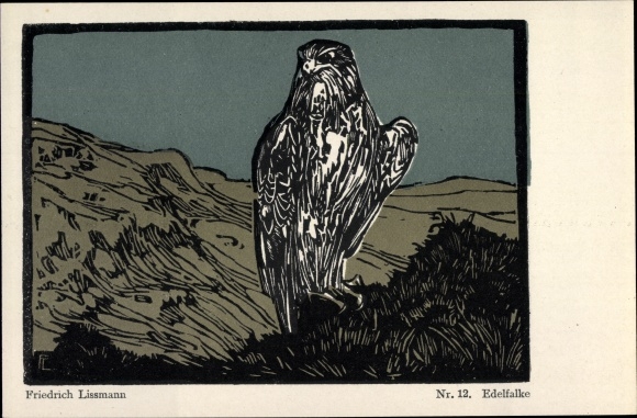 Artist PC Lissmann, Friedrich, noble falcon