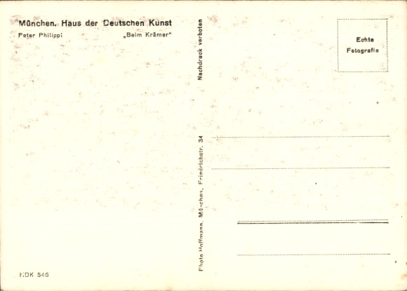 Artist Postcard Philippi, Peter, Beim Krämer, HDK 546