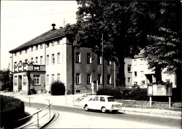 Ansichtkaart Lauba Lawalde in Lausitz, restaurantstad Hamburg, Trabant