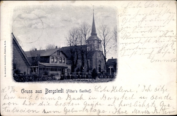 PC Hamburg Wandsbek Bergstedt, Filter&#39;s Gasthof, church