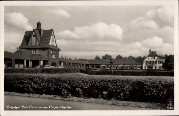 Postcard Bad Saarow Pieskow District Or Spree, Train Station