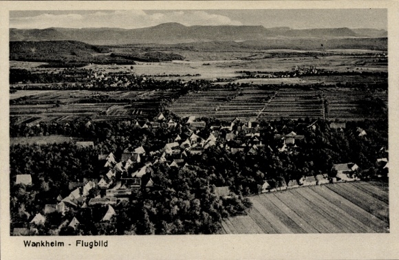 Postcard Wankheim Kusterdingen in Württemberg, aerial photograph