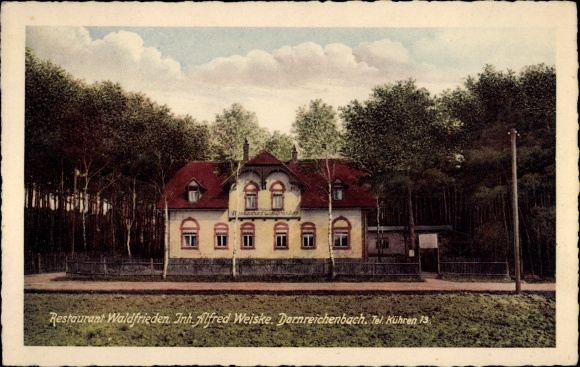 Ak Dornreichenbach Lossatal Saksen, Restaurant Waldfrieden