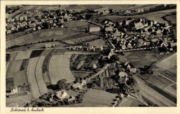 Ak Lichtenau in Midden-Franken, luchtfoto