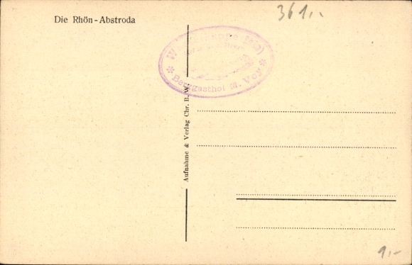 Postcard Abtsroda Poppenhausen at the Wasserkuppe Rhön, Panorama