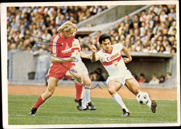 Sammelbild Fußball 1980/1981, Bild Nr. 158, Müller, Weiner, VfB Stuttgart