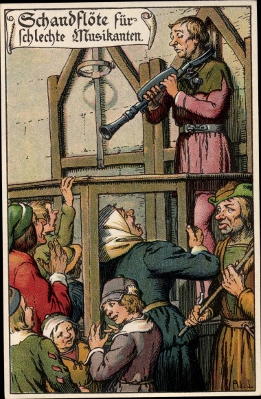 Artist Chromo-Litho Jodolfi, Whistle for Bad Musicians