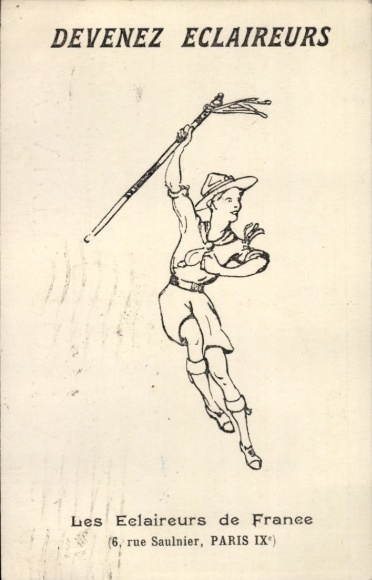 CPA Les Eclaireurs de France, Paris IX., Devenez Eclaireurs