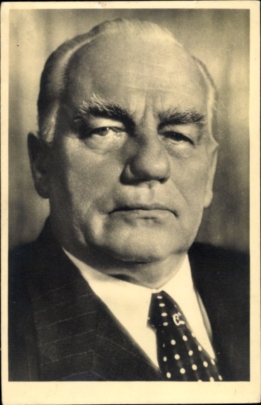 Postcard Wilhelm Pieck, President of the GDR from 194 to 1960