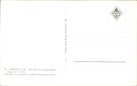 Ak Schonach in het Zwarte Woud, luchtfoto