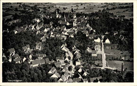 Postcard Neunkirchen Baden, village, K. Seifert department store