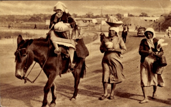 Postcard Argentina, Las paisanas regresando a sus ranchos