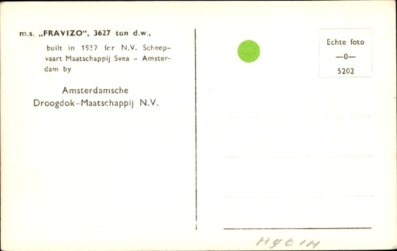 Ak MS Fravizo, vrachtschip