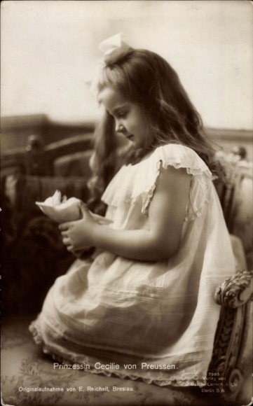 Postcard Princess Cecilie of Prussia, Portrait, Liersch 7893