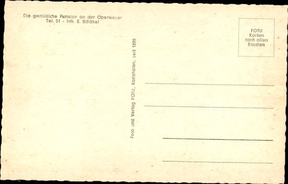 Postcard Beverungen in North Rhine Westphalia, Villa Ostertal