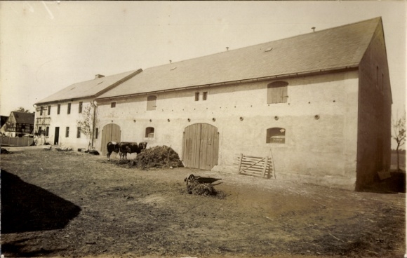 Ak troepen Königswartha in Oberlausitz, boerderij