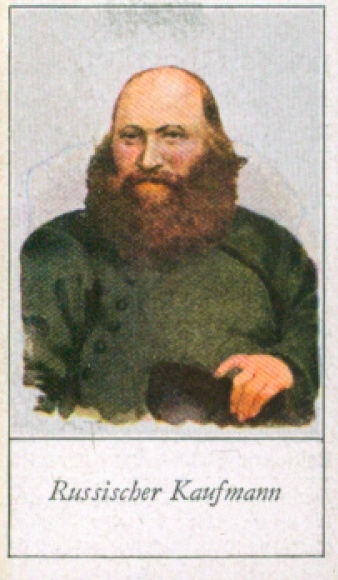 Sammelbild Die Völker Europas, Ein Beitrag zur Rassenkunde, 201 Russischer Kaufmann