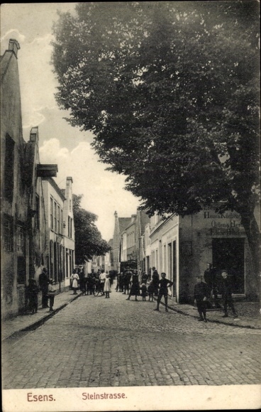 Postcard Esens in East Frisia, Steinstraße
