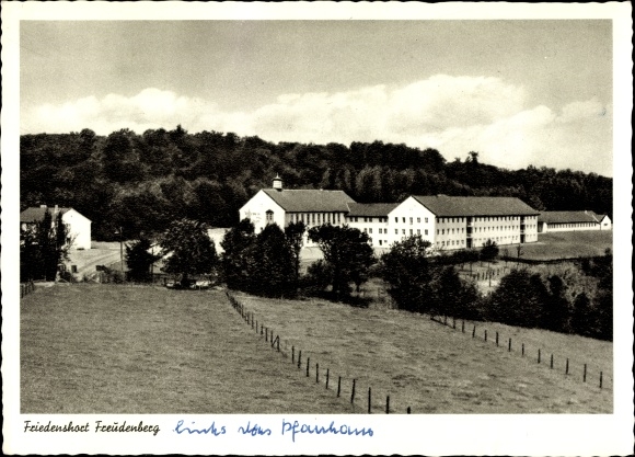 Ansichtkaart Freudenberg in Siegerland, zicht op het gebouw, algemeen zicht
