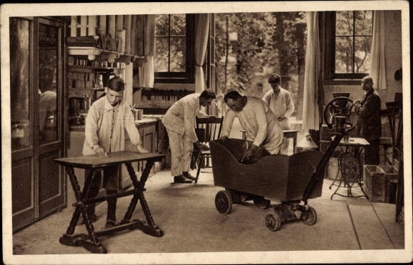 Postcard Heemstede Nordholland Niederlande, Painters Workshop 44