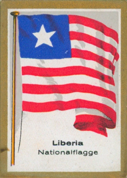 Sammelbild Bulgaria Fahnenbilder Nr. 281, Liberia, Nationalflagge