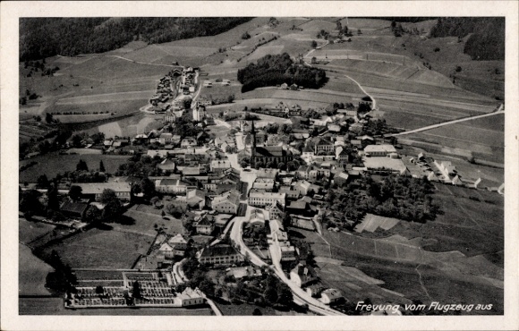Ansichtkaart Freyung in het Beierse Woud, luchtfoto